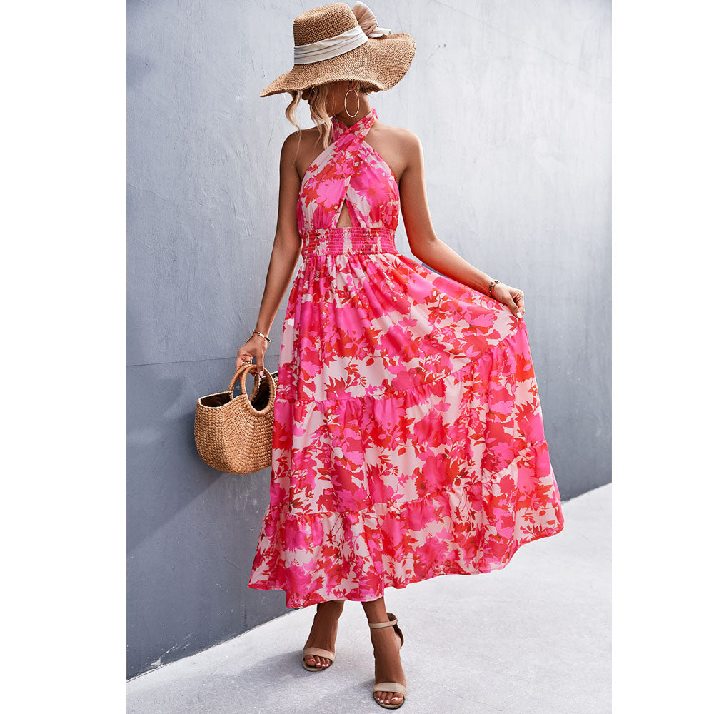 Chic Halter Backless Dress by Zarusova