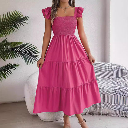 Elegantní letní midi šaty Zarusova bez rukávů