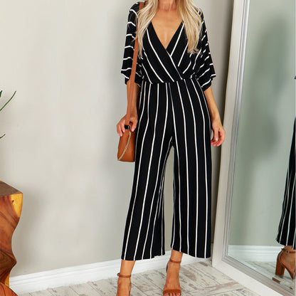 Chic Striped Zarusova Wide-Leg Jumpsuit