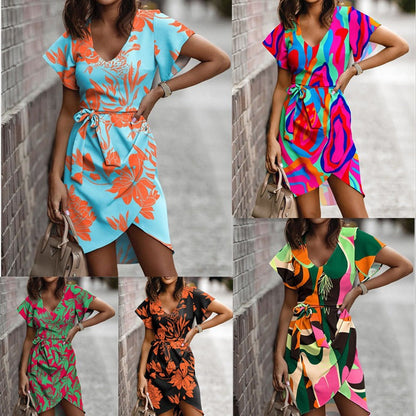 Vibrant Print Zarusova Summer Commuter Dress