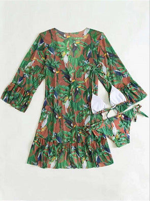 Kimono s tropickým potiskem od Zarusova