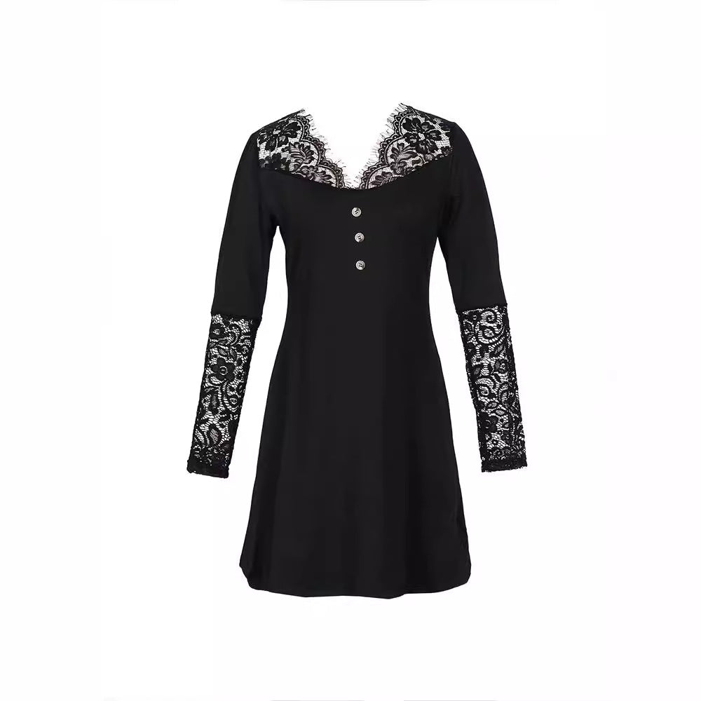 Elegantní krajkové šaty s výstřihem do V od Zarusova