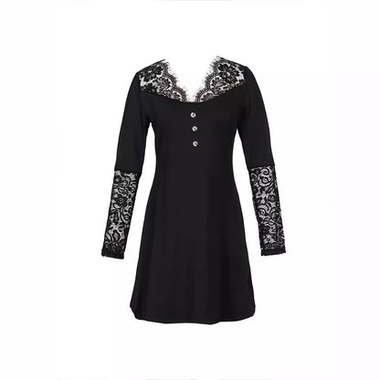 Elegantní krajkové šaty s výstřihem do V od Zarusova