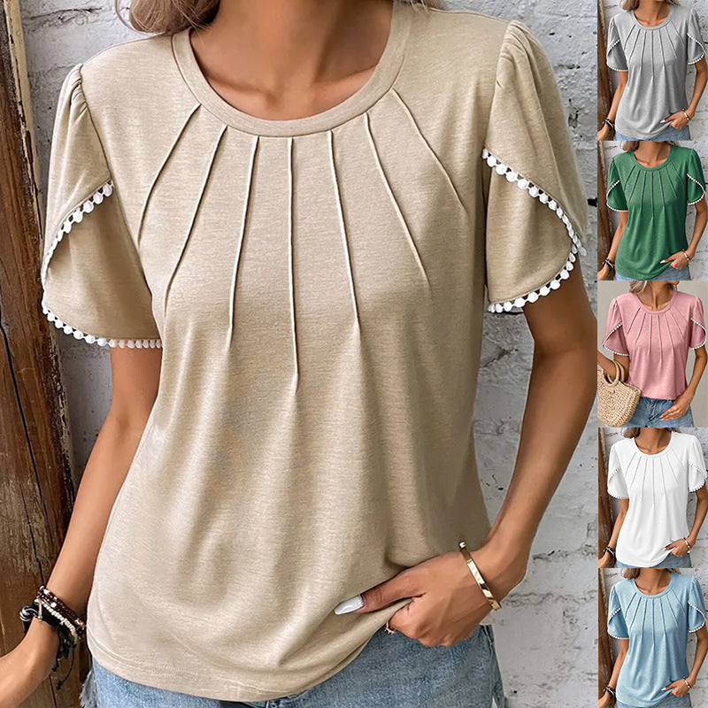 Chic Tulip Sleeve Zarusova Summer T-Shirt
