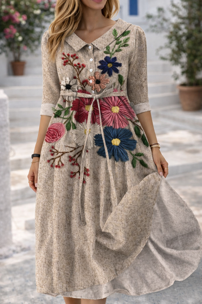 Elegantní letní šaty Zarusova s květinovým vzorem