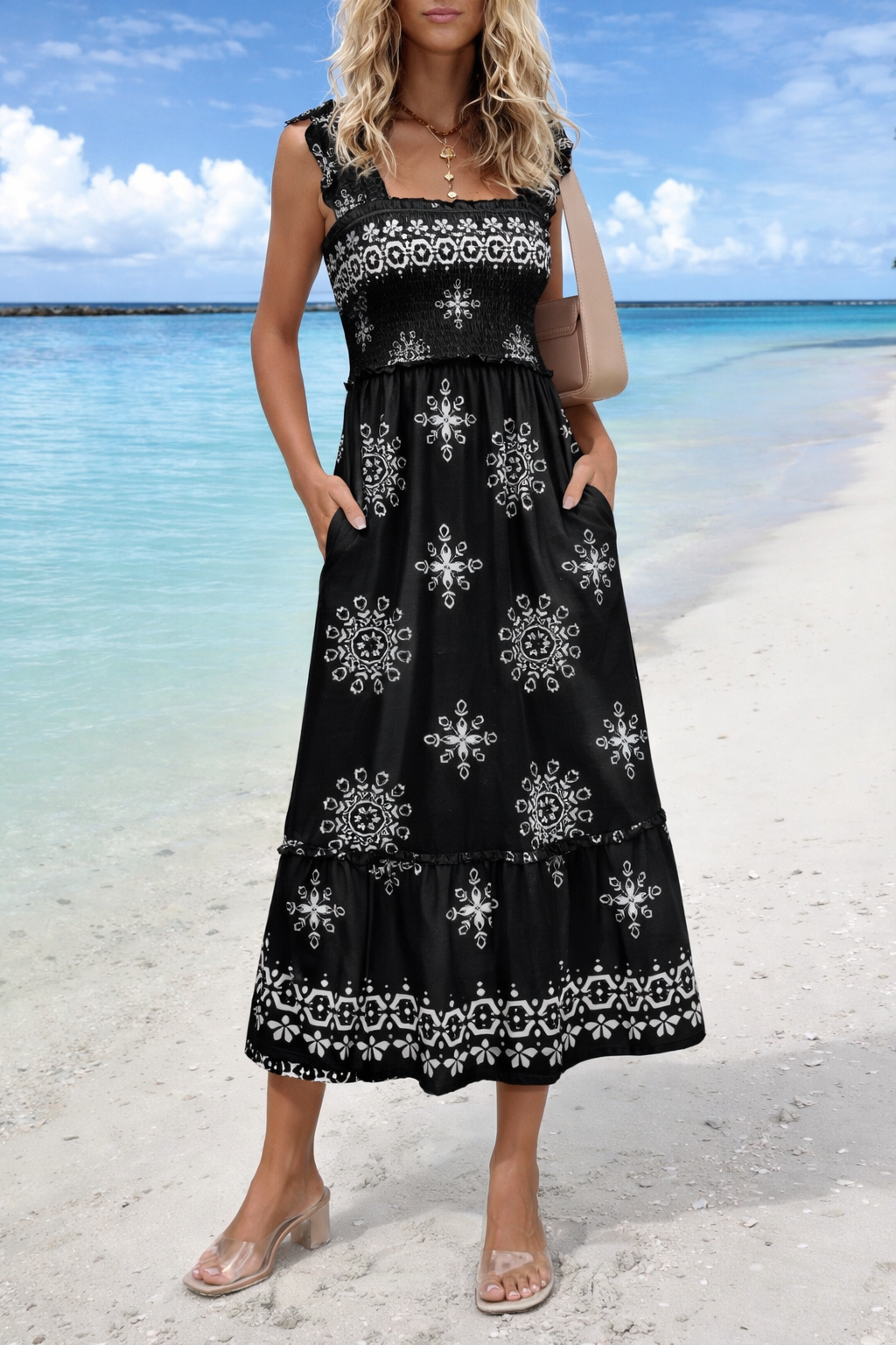 Letní maxi šaty v boho stylu od Zarusova