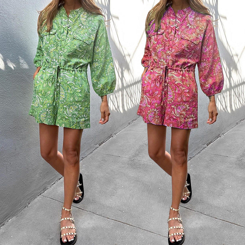 Vibrant Print Zarusova Summer Romper