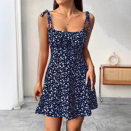 Chic Floral Strap Dress by Zarusova