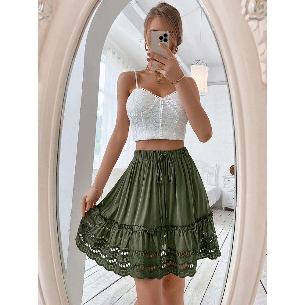 Elegantní krajková patchworková sukně od Zarusova