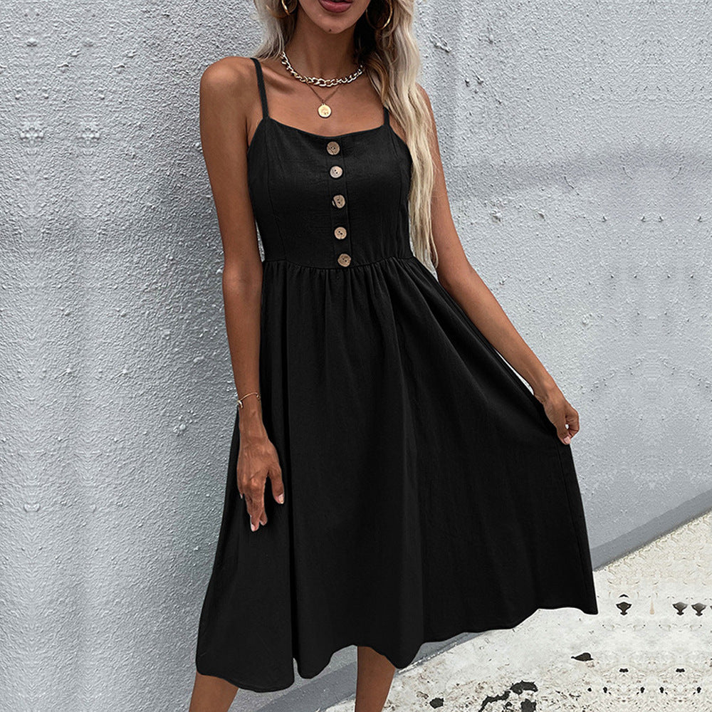Elegantní midi letní šaty Zarusova z letní kolekce