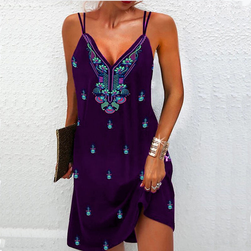 Letní kolekce Zarusova s výstřihem do V v boho stylu