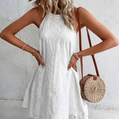 Chic Lace Sleeveless Dress Zarusova