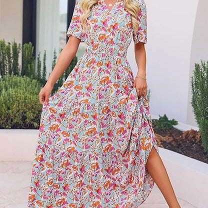 Floral Maxi Dress Zarusova Summer Comfort