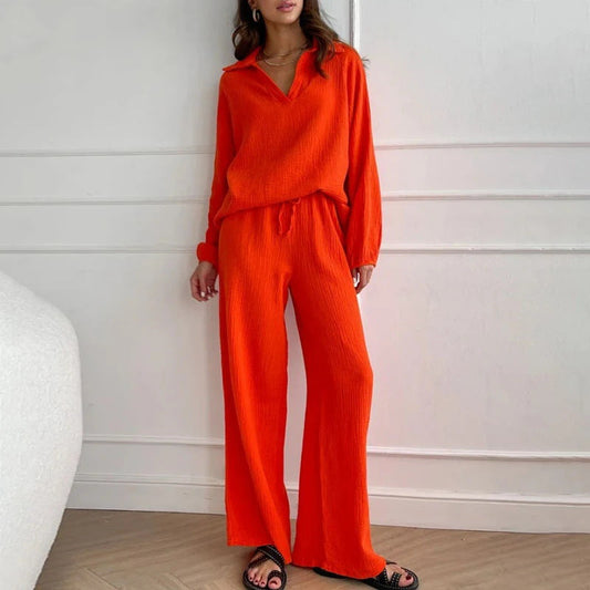 Chic Zarusova Loose Fit Long Sleeve Set