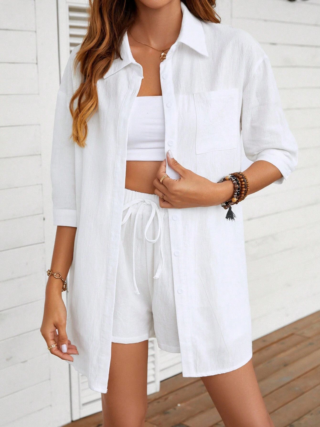 Elegantní bavlněná košile Zarusova - ležérní outfit