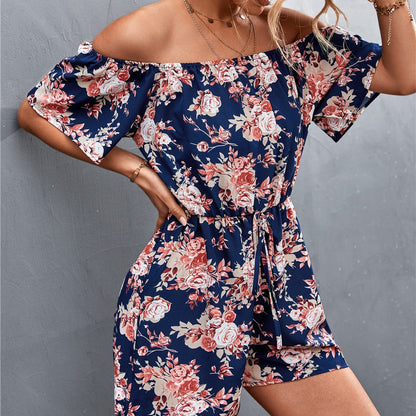 Floral Off-Shoulder Zarusova Jumpsuit