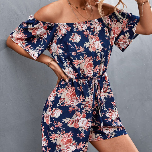 Floral Off-Shoulder Zarusova Jumpsuit