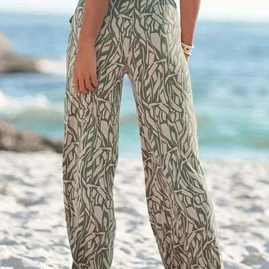 Floral Wide-Leg Pants by Zarusova