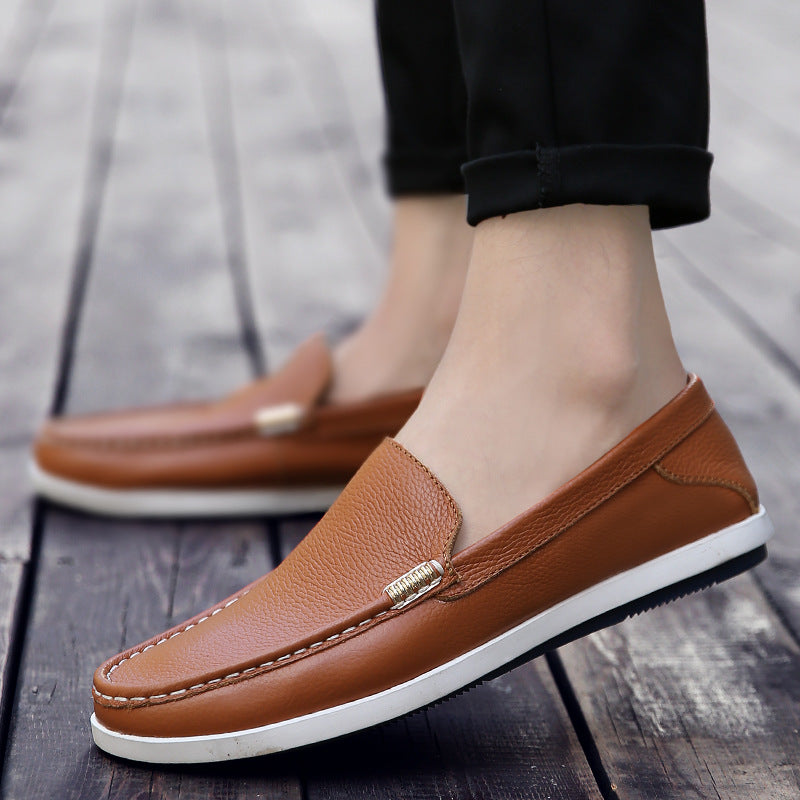 Breathable Leather Loafers Zarusova Men’s Shoes