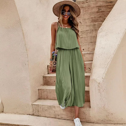 Pleated Loose Jumpsuit by Zarusova