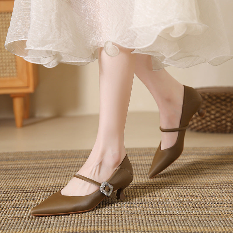 Elegant Rhinestone Heels by Zarusova