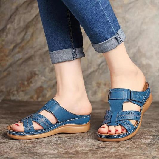 Dámské sandály Zarusova na klínku Vintage Slip-On