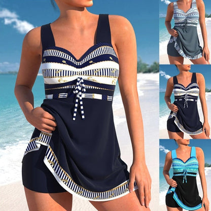 Chic Plus Size Split Skirt Bikini by Zarusova