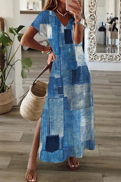 Elegantní midi šaty s 3D potiskem od Zarusova