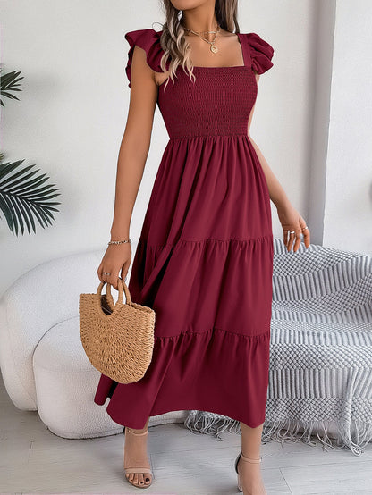 Elegantní letní midi šaty Zarusova bez rukávů