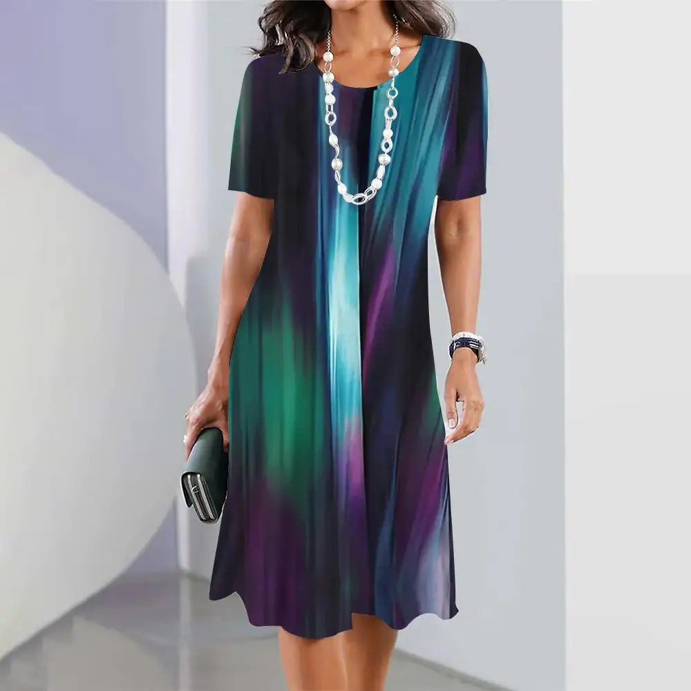 Vibrant Plus Size Dress Zarusova Summer Pullover