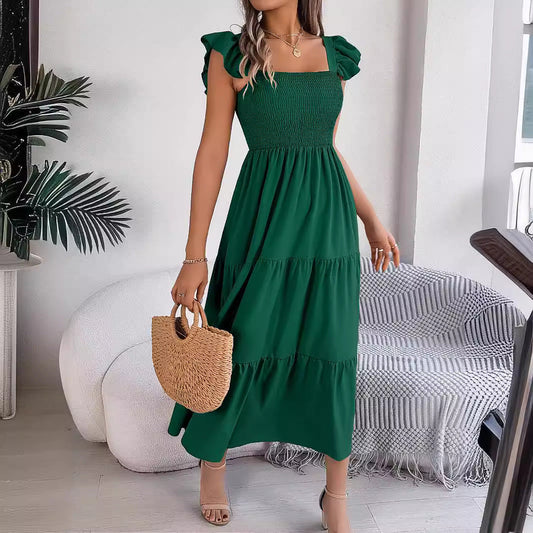 Elegantní letní midi šaty Zarusova bez rukávů