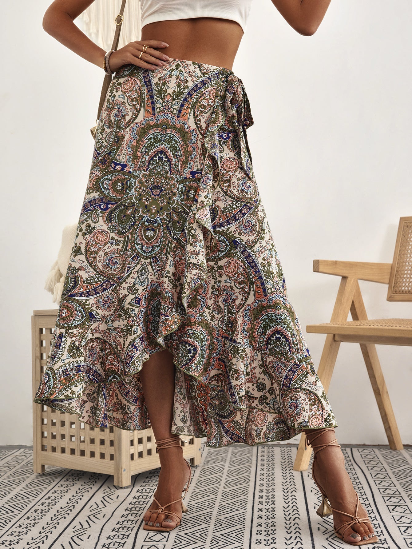 Sukně inspirovaná Pinterestem s volánky od Zarusova v boho stylu