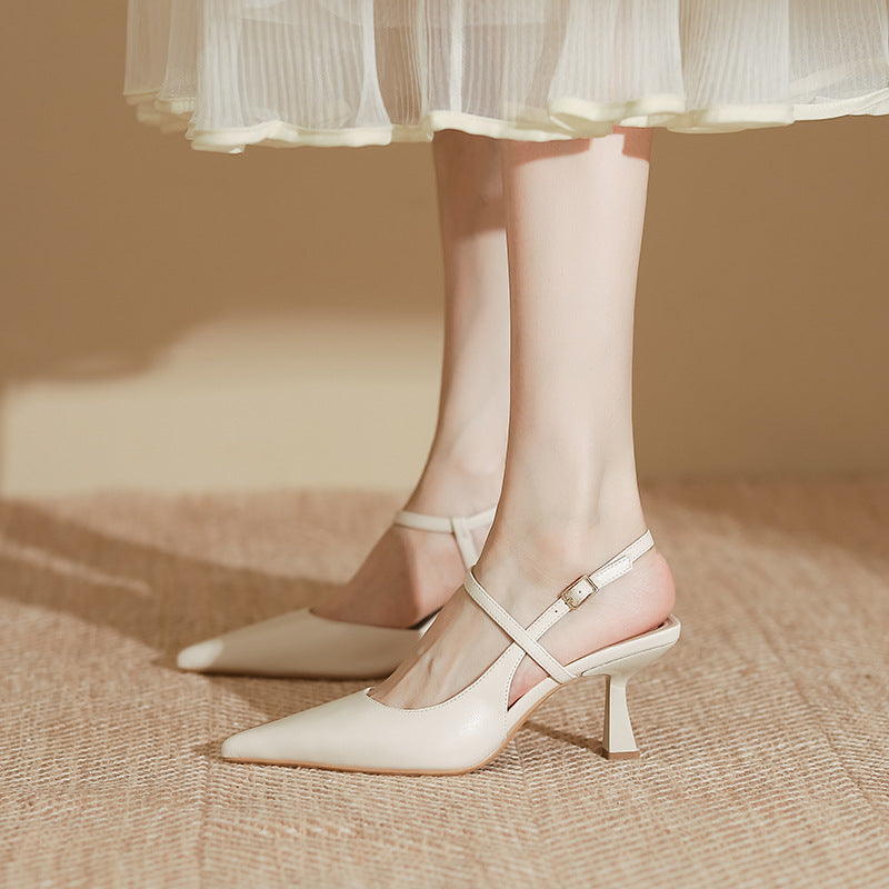 Elegant Zarusova Pointed Toe High Heel Sandals
