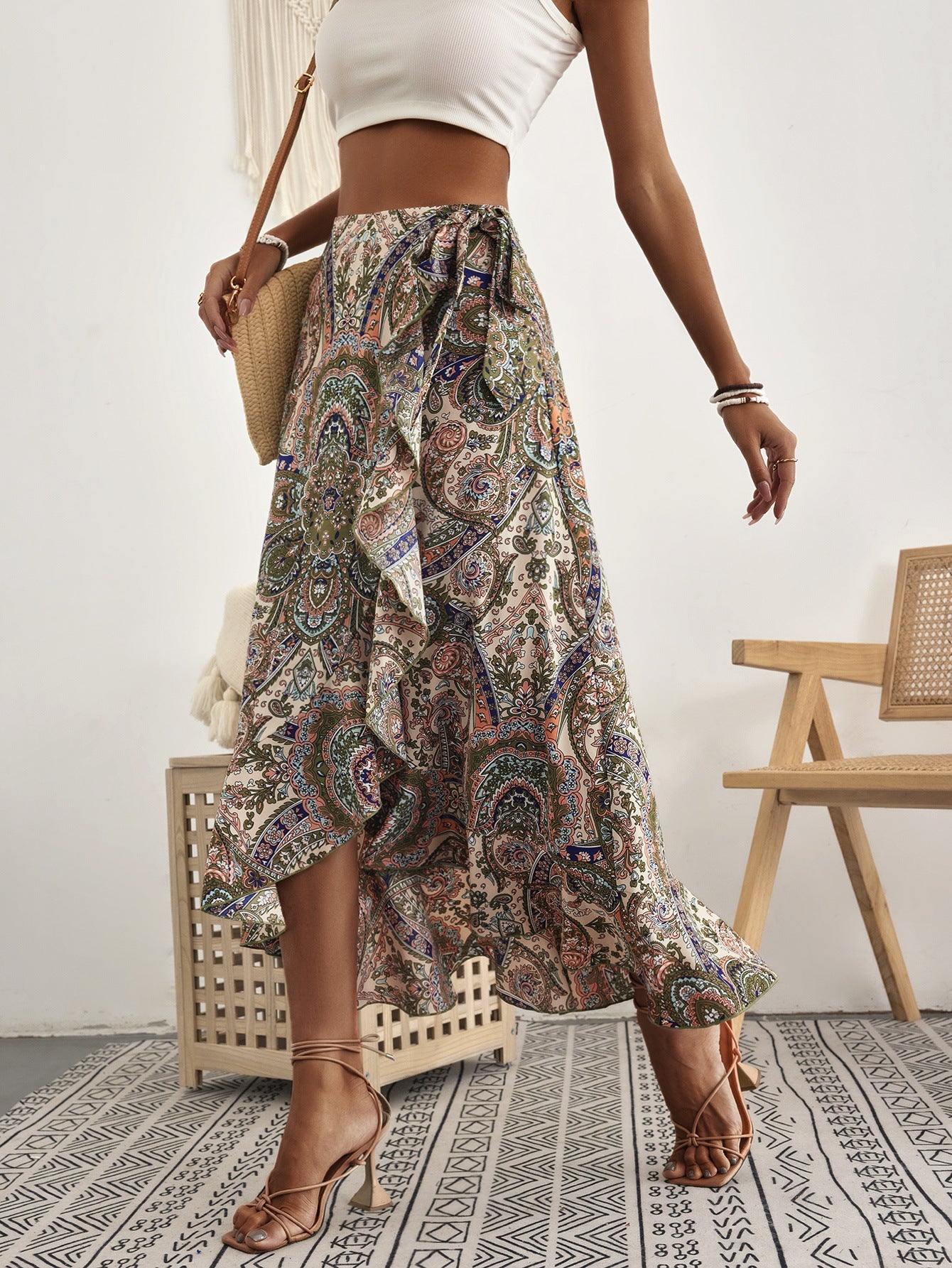 Sukně inspirovaná Pinterestem s volánky od Zarusova v boho stylu