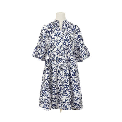 Letní šaty s výstřihem do V v boho stylu od Zarusova