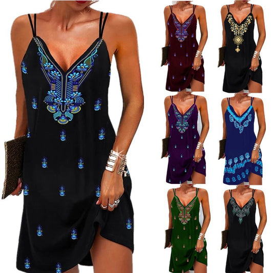 Letní kolekce Zarusova s výstřihem do V v boho stylu