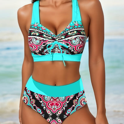 Vibrant High Waist Bikini by Zarusova